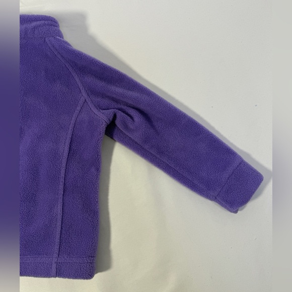 Columbia Toddler Girls Purple Fleece Jacket Size 3T Benton Springs Full Zip Coat - Picture 8 of 14